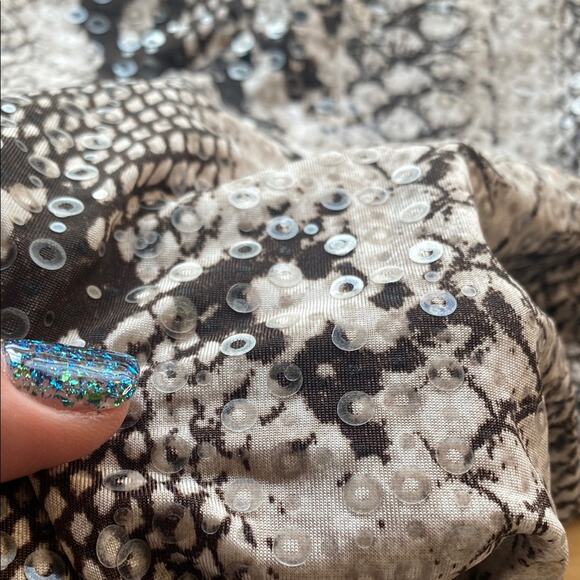 Windsor Snake print Sequin Bike Shorts - Picture 3 of 4